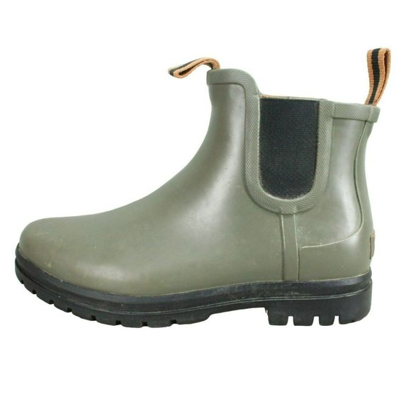 L.L. Bean Shoes - LL Bean Wellie Gray Rubber Waterproof Rugged Chelsea Ankle Boots Size 8 M